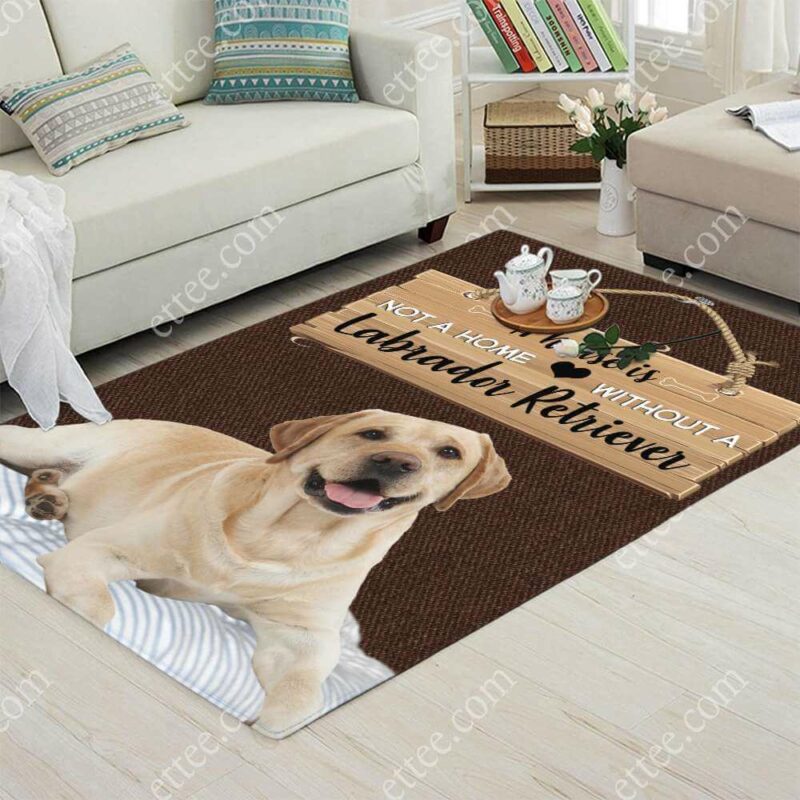 Labrador Retriever Rug. A House Is Not A Home Without A Labrador - Ettee - dog rug