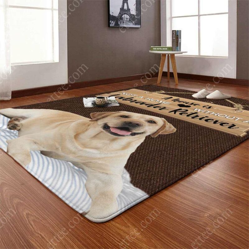 Labrador Retriever Rug. A House Is Not A Home Without A Labrador - Ettee - dog rug