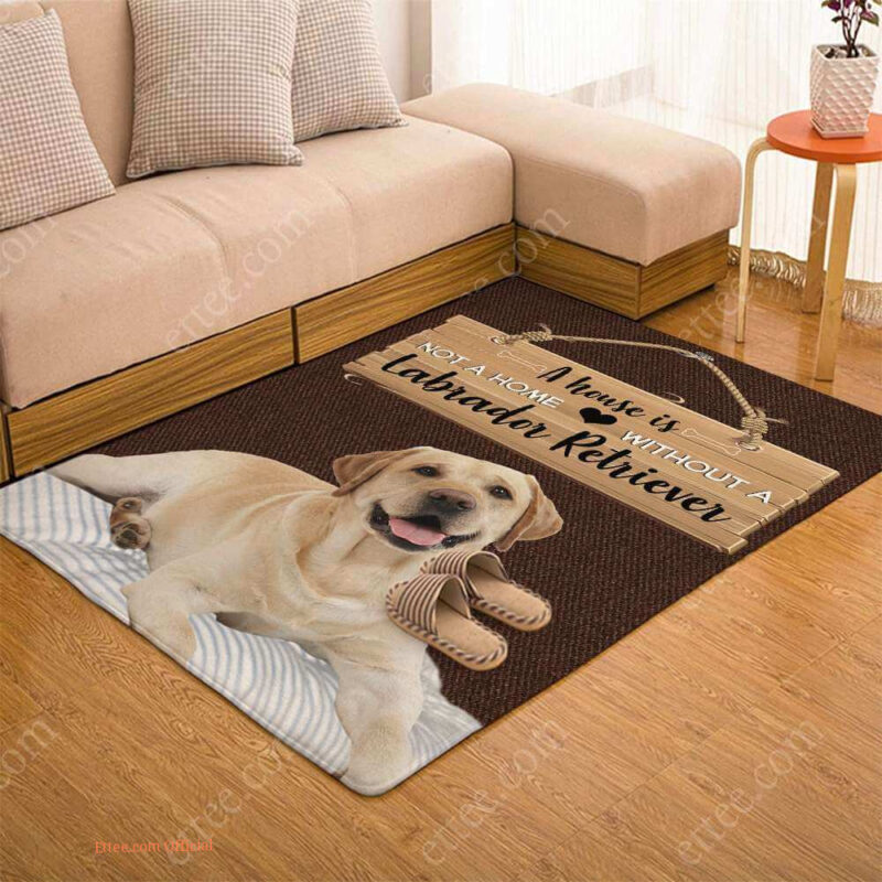 Labrador Retriever Rug. A House Is Not A Home Without A Labrador - Ettee - dog rug