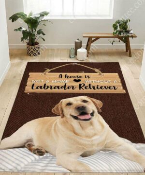 Labrador Retriever Rug. A House Is Not A Home Without A Labrador - Ettee - dog rug