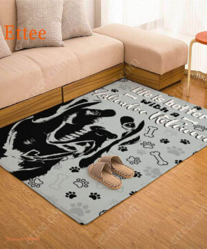 Labrador Retriever Rug. Life Is Better With A Labrador Retriever - Ettee - labrador retriever