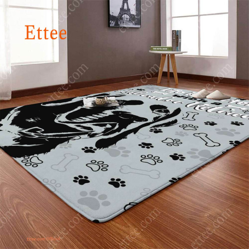 Labrador Retriever Rug. Life Is Better With A Labrador Retriever - Ettee - labrador retriever