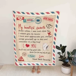 Letter Blanket.Blanket For boyfriend.Blanket For Girlfriend.Couple Throw Blanket.Blankets For Gift.Christmas Blanket - Super King - Ettee