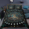 Lifetree 3pcs Comforter set Room Decor Bedding set Moon phase Quilt For Bedroom - King - Ettee