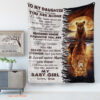 Lion Fleece Blanket Remember Whose Daughter You Are Blanket Gift For Daughter - Super King - Ettee