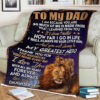 Lion Dad Thank You Blanket - Daughter's Birthday Gift - Super King - Ettee