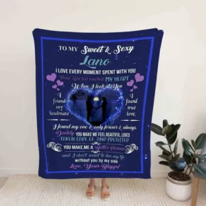 Love Blanket.Blanket For Girlfriend.Blanket For Boyfriend.Couple Blanket.Family Throw Blanket.Blankets For Gif.Christmas Blanket - Super King - Ettee