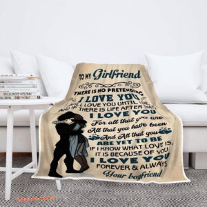 Valentine Love Quilt Blanket For Girlfriend Anniversary. Foldable And Compact - Super King - Ettee