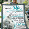 Love You From Your Husband To My Wife Wolf Couple Blanket Bedding Decor Blanket1 - Super King - Ettee