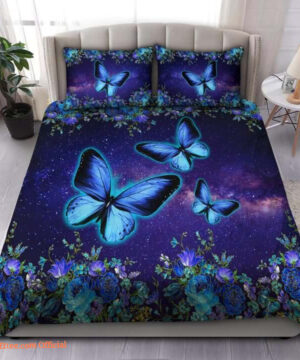 Lovely Butterfly Bedding Set Bed Sheets Spread Comforter Bedding Sets - King - Ettee