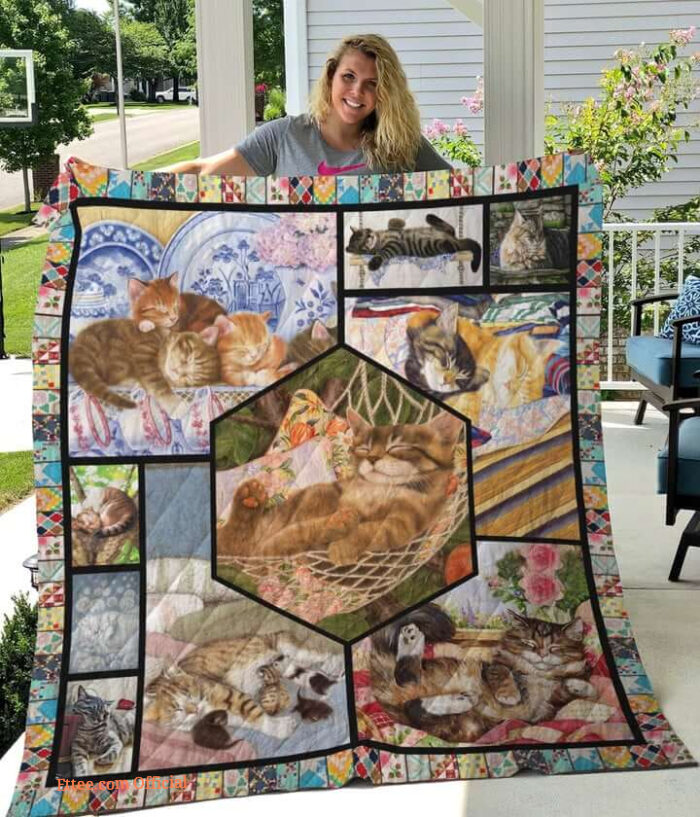 Lovely Cat To My Mom From Daughter From Son Quilt Blanket Great Customized Blanket Gifts For Birthday Christmas Thanksgiving Mother’s Day - Ettee - Birthday