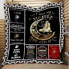 Marine Mom Blanket From Son Gifts For Mother Keep Faith In My Marine Black And White Theme Quilt Blanket Great - Super King - Ettee