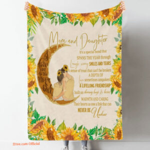 I Love My Mom Quilt Blanket. Lightweight And Smooth Comfort - Super King - Ettee