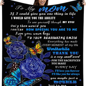 Mom Quilt Blanket Gifts From Daughter Or Son For Mothers Day - Super King - Ettee