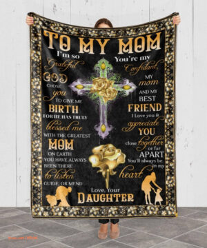 Mom Blanket Mothers Day Blanket Gifts.God Choose You - Super King - Ettee