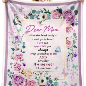 Christmas Birthday Romantic Gifts for Mom Blanket - Perfect Gift for Mom on Mother's Day or Valentine's Day - Super King - Ettee