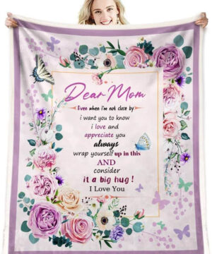 Christmas Birthday Romantic Gifts for Mom Blanket - Perfect Gift for Mom on Mother's Day or Valentine's Day - Super King - Ettee