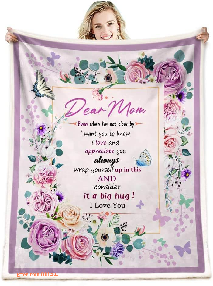 Christmas Birthday Romantic Gifts for Mom Blanket - Perfect Gift for Mom on Mother's Day or Valentine's Day - Super King - Ettee