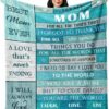 Mom Gift from Daughter Son.Best Mom Gifts for Mother's Day Christmas Valentine's Day.Mom Blanket - Super King - Ettee