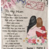 Mom Throw Blanket.Vintage Floral Mom Gift from Daughter - Super King - Ettee