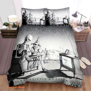 Mommy's Little Monster Social Distortion Bed Sheets Spread Comforter Duvet Cover Bedding Sets - King - Ettee