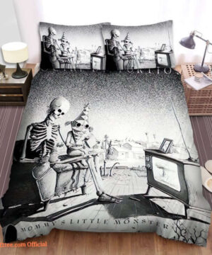 Mommy's Little Monster Social Distortion Bed Sheets Spread Comforter Duvet Cover Bedding Sets - King - Ettee