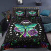 Moth 3pcs Comforter set Bedding set Moon phase Quilt set For Bedroom3 - King - Ettee