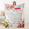 To My Mom Quilt Blanket - Lightweight, Soft, and Durable | Perfect Gift for Her - Super King - Ettee