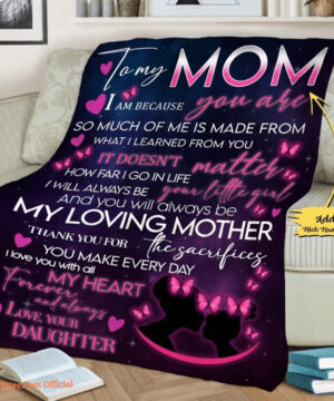 Day Gift For Mom To My Mom Quilt Blanket. Light And Durable. Soft To Touch - Super King - Ettee