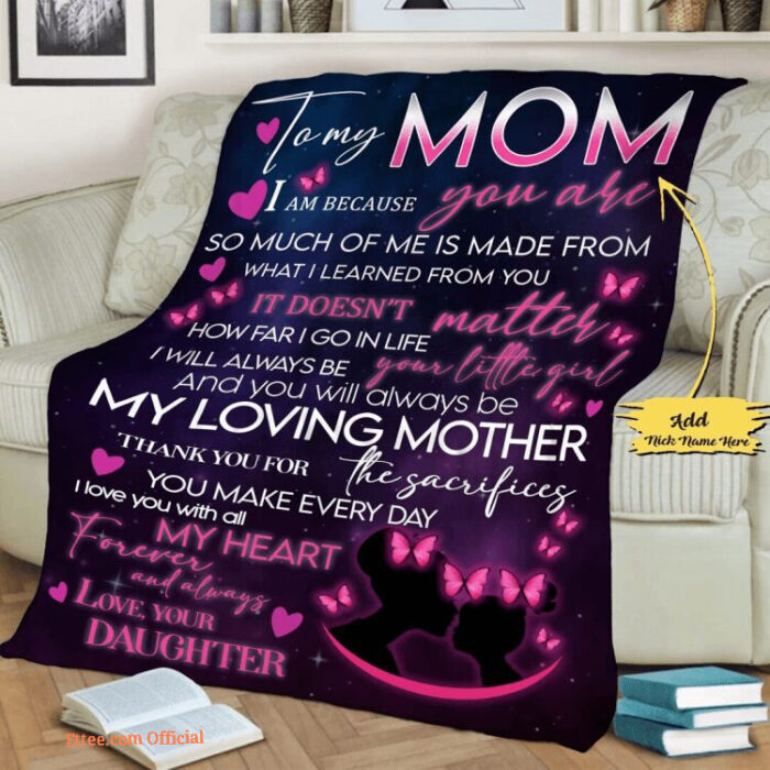 Day Gift For Mom To My Mom Quilt Blanket. Light And Durable. Soft To Touch - Super King - Ettee