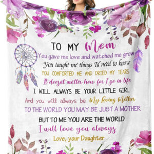 Mothers Day Birthday Gifts for Mom Quilt Blankets - Super King - Ettee