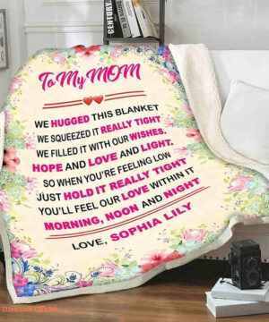 Mother's Day Gift.Gift For Her.Blanket With Quotes.Gift From Kids - Super King - Ettee