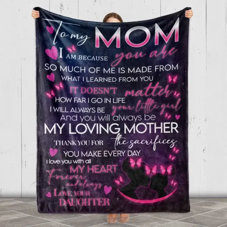 Mother's Day Gift For Mom To My Mom Quilt Blanket - Super King - Ettee