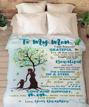 Mother's Day Gift To My Beautiful Mom I Love You Quilt Blanket - Super King - Ettee