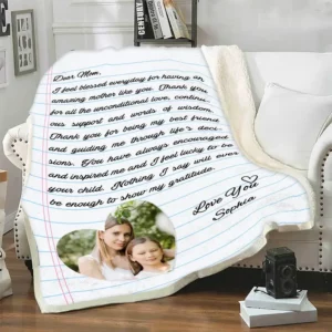 Mother's Day Gift To My Mom Quilt Blanket - Super King - Ettee