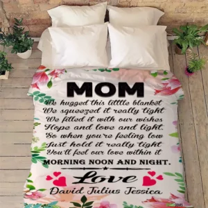 Mother's Day To My Mom We Have Hugged This Quilt Blanket From Kids - Super King - Ettee