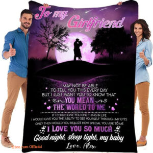 My Girl Friend Customized Name Quilt Blanket. Lightweight And Smooth Comfort - Super King - Ettee