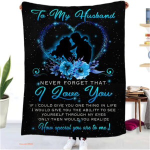 My Husband Quilt Blanket From Wife Gift For Valentine's Day - Super King - Ettee