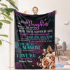 My Sunshine To My Daughter Gift Mom To Daughter Quilt Blanket - Super King - Ettee