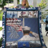 Navy Army To My Son From Mom I'm Always Here For You Quilt Blanket Great Customized - Super King - Ettee