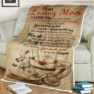 Nurse Quilt Blanket To My Loving Mom I Love You - Super King - Ettee