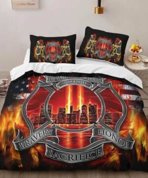 Proud Firefighter Bedding Set - Ettee - bravery