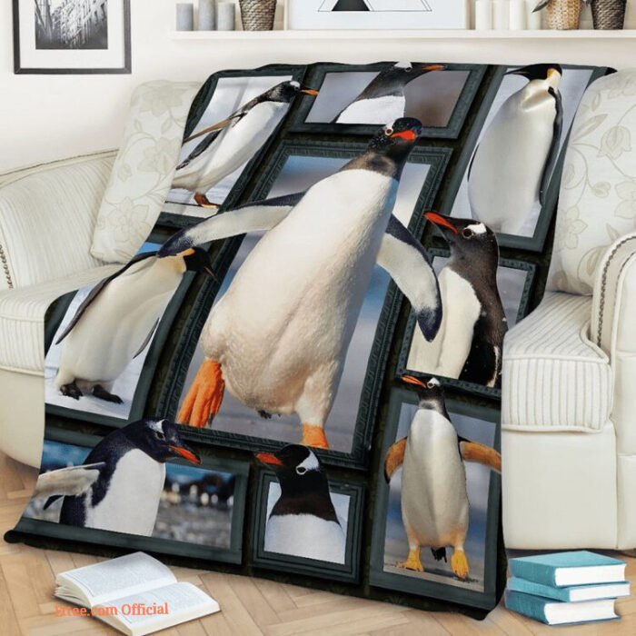 3D Penguin Quilt Blanket. Lightweight And Smooth Comfort - Super King - Ettee