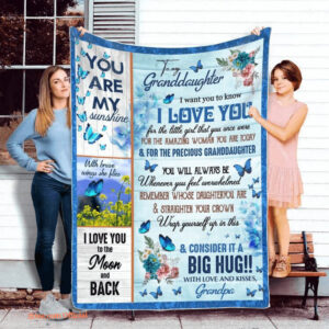 Quilt Blanket To My Granddaughter Love From Grandpa Gift From Grandpa - Super King - Ettee
