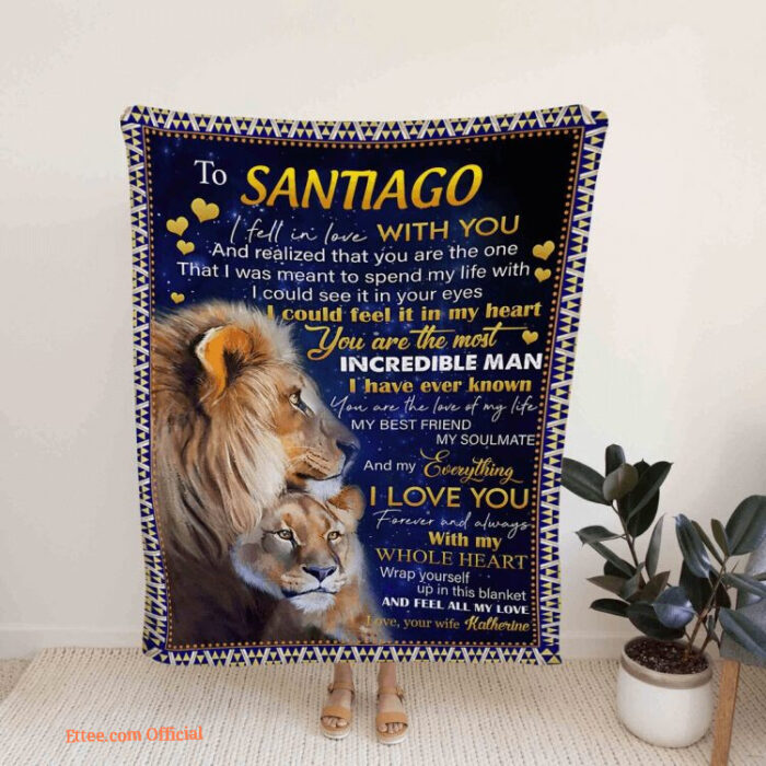 Personalized Name Blanket Lion Mom Quilt Blanket. Foldable And Compact - Super King - Ettee