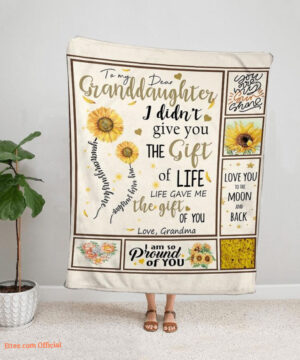 To My Granddaughter Quilt Blanket From Grandma I Am So Proud Of You - Super King - Ettee