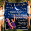 To My Granddaughter Quilt Blanket From Grandma Never Feel - Super King - Ettee