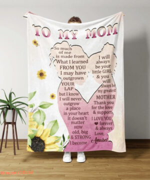 To My Mom Always Be My Greatest Mother Sunflower Quilt Blanket - Super King - Ettee