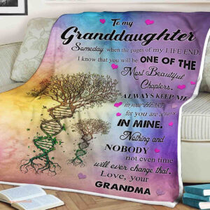 Tree Quilt Blanket To My Granddaughter Always Keep Me In Your Heart - Ettee - family heirloom