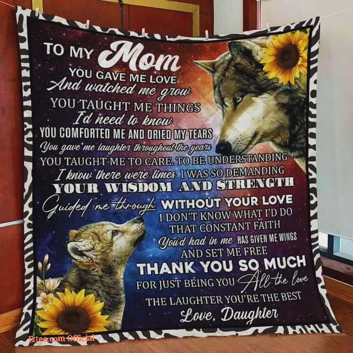 To My Mom Rose Throw Fleece Blanket Gift From Daughter Christmas Birthday Blanket - Ettee - Birthday